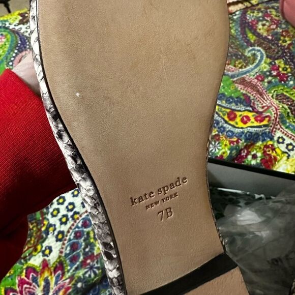 NWT Kate Spade Torte Roccia Embossed Snake Flat - Picture 4 of 8